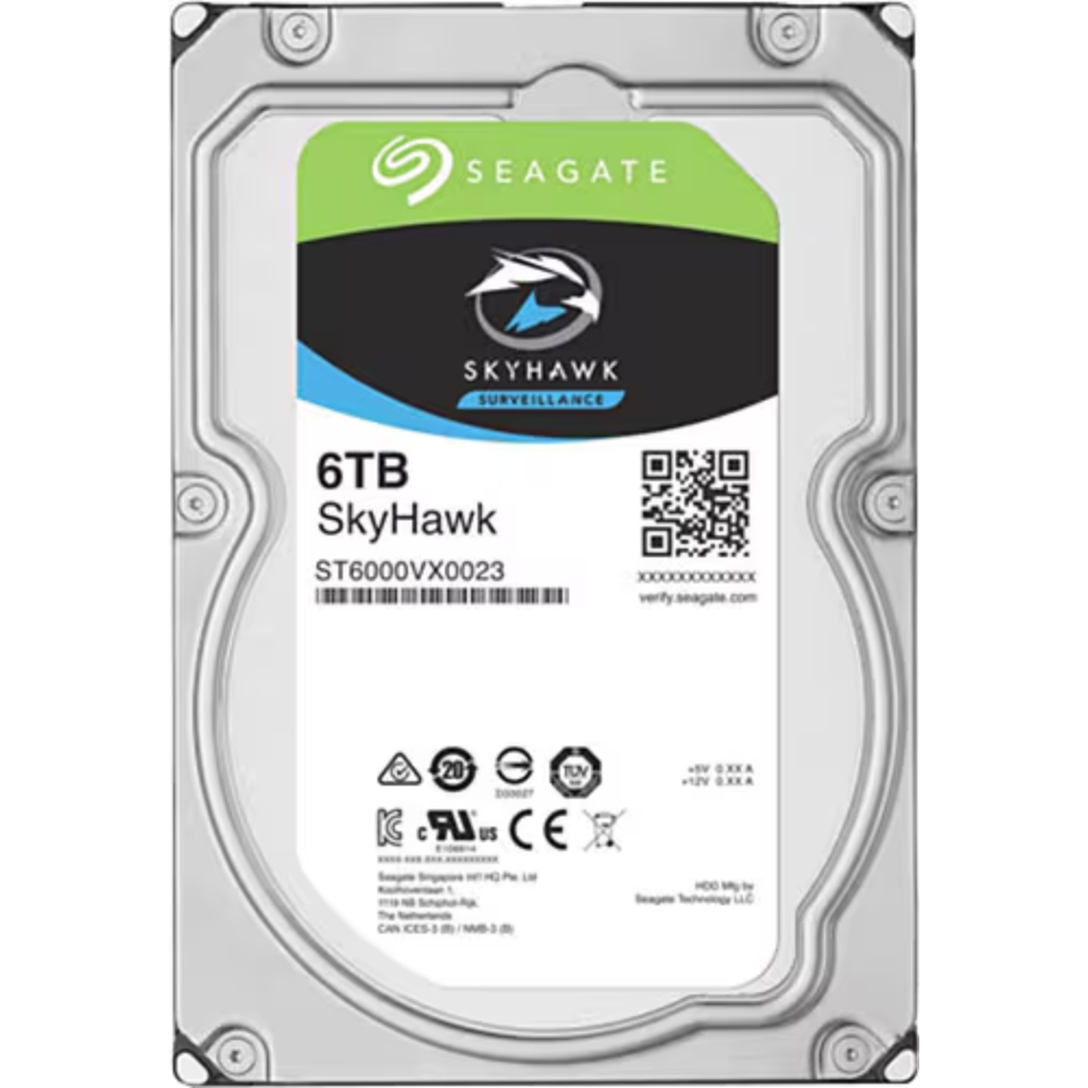 SEAGATE 3.5" 6TB SKYHAWK HDD